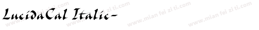 LucidaCal Italic字体转换